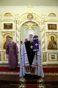 Всенощное бдение на Архиерейском подворье – храме во имя преподобного Серафима Саровского г.Саратова