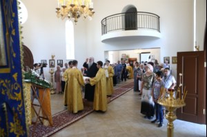 Великое освящение храма в честь святого благоверного князя Михаила Черниговского и боярина его Феодора г. Саратова