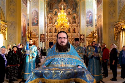 Всенощное бдение в Покровском храме г. Саратова