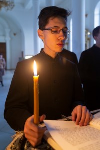 Литургия Преждеосвященных Даров в Свято-Троицком кафедральном соборе г. Вольска