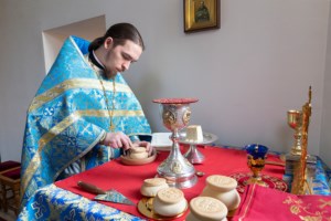 Божественная литургия в храме в честь иконы Божией Матери «Всех скорбящих Радость» г. Саратова