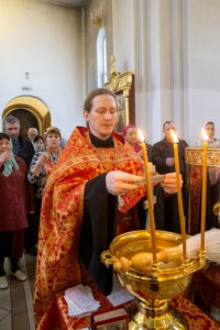 Божественная литургия в храме великомученика Георгия Победоносца г. Саратова