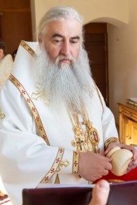 Божественная литургия на Архиерейском подворье — в храме в честь иконы Божией Матери «Утоли моя печали» г. Саратова
