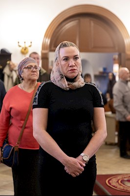 Божественная литургия в храме в честь иконы Божией Матери «Всех скорбящих Радость» г. Саратова