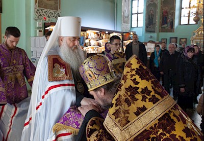 Всенощное бдение в храме в честь Сошествия Святого Духа г. Саратова
