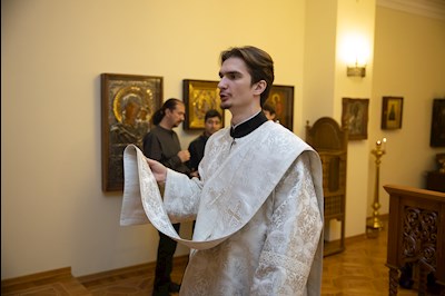 Завершилось пребывание саратовских святителей в крестовом храме епархиального управления