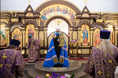 Митрополит Игнатий совершил Божественную литургию в храме преподобного Сергия Радонежского г. Саратова