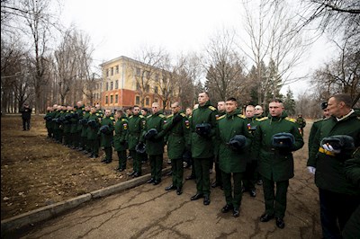 Митрополит Игнатий совершил чин освящения и закладки камня в честь строительства храма во имя Архистратига Божия Михаила на территории военного училища