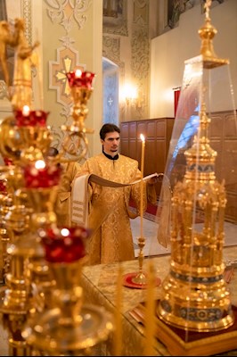 Митрополит Игнатий совершил Божественную литургию и молебен на новый год в Покровском соборе г. Саратова