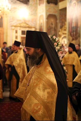 Великая рождественская вечерня в Покровском соборе г. Саратова