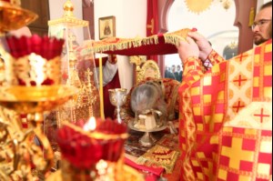 Великое освящение храма святой великомученицы Екатерины г. Саратова и Божественная литургия в новоосвященном храме