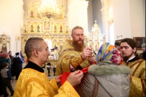 Божественная литургия и вечерня с чином прощения в Свято-Троицком кафедральном соборе г. Вольска