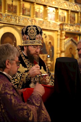 Литургия Преждеосвященных Даров в Свято-Алексиевском женском монастыре г. Саратова