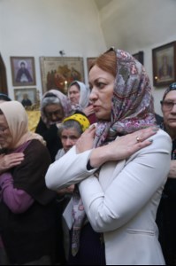 Божественная литургия в храме во имя святителя и чудотворца Николая на Елшанском кладбище г. Саратова