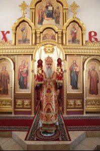 Великое освящение храма святой великомученицы Екатерины г. Саратова и Божественная литургия в новоосвященном храме