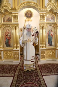 Великое освящение храма в честь святого благоверного князя Михаила Черниговского и боярина его Феодора г. Саратова