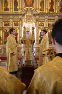 Божественная литургия и вечерня с чином прощения в Свято-Троицком кафедральном соборе г. Вольска