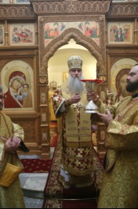 Божественная литургия в храме во имя святителя и чудотворца Николая на Елшанском кладбище г. Саратова