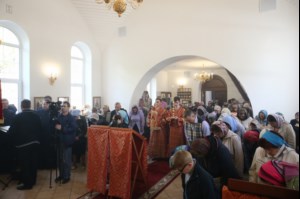 Великое освящение храма святой великомученицы Екатерины г. Саратова и Божественная литургия в новоосвященном храме