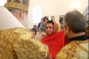 Божественная литургия в храме святителя Иоанна Златоуста в п. Зональный г.Саратова