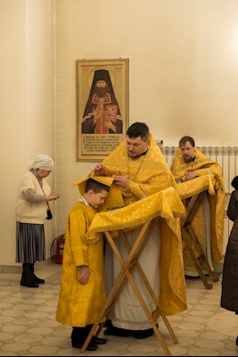 Митрополит Игнатий совершил Божественную литургию в соборном храме святителя Спиридона Тримифунтского г. Саратова