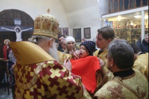 Божественная литургия в храме во имя святителя и чудотворца Николая на Елшанском кладбище г. Саратова