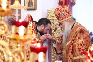 Великое освящение храма святой великомученицы Екатерины г. Саратова и Божественная литургия в новоосвященном храме