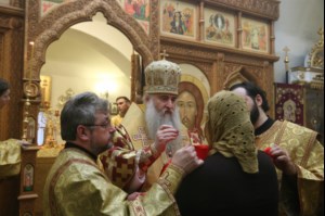 Божественная литургия в храме во имя святителя и чудотворца Николая на Елшанском кладбище г. Саратова