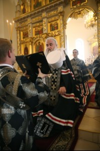 Божественная литургия и вечерня с чином прощения в Свято-Троицком кафедральном соборе г. Вольска