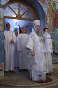 Крещальная литургия в Свято-Троицком соборе Саратова