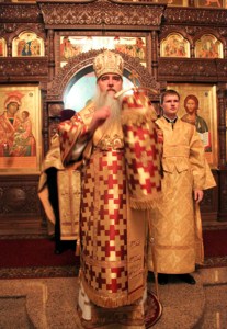 Всенощное бдение в Крестовоздвиженском храме города Хвалынска
