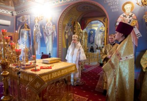 Божественная литургия в Свято-Троицком кафедральном соборе г. Саратова