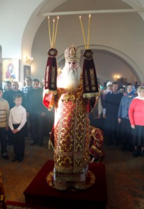 Божественная литургия в Спасо-Преображенском мужском монастыре г. Саратова