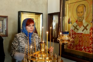 Всенощное бдение в храме Благовещения Пресвятой Богородицы г. Саратова