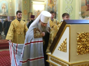 Божественная литургия в храме в честь Покрова Пресвятой Богородицы г. Саратова