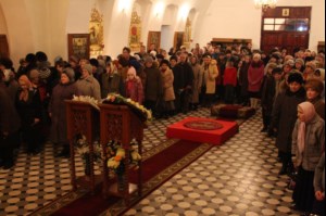 Всенощное бдение в храме во имя святого благоверного великого князя Александра Невского г. Ртищево