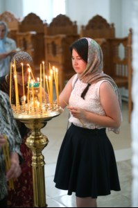 Всенощное бдение в Свято-Сергиевском женском монастыре села Алексеевка Базарно-Карабулакского района