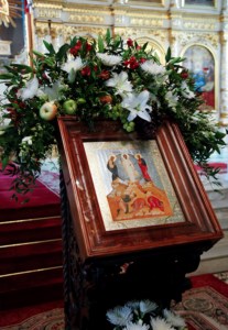 Всенощное бдение в храме в честь Сошествия Святого Духа г.Саратова
