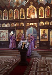 Божественная литургия в Крестовоздвиженском храме г. Хвалынска