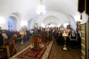Божественная литургия в Спасо-Преображенском мужском монастыре г.Саратова