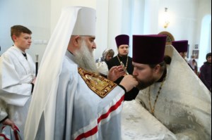 Божественная литургия в храме во имя святого равноапостольного великого князя Владимира г. Саратова