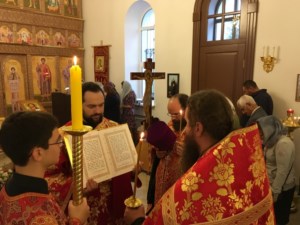 Престольный праздник в новом храме во имя святых мучеников Адриана и Наталии г. Саратова