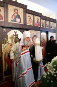 Божественная литургия в храме во имя святителя Тихона, епископа Воронежского, Задонского чудотворца, г. Саратова