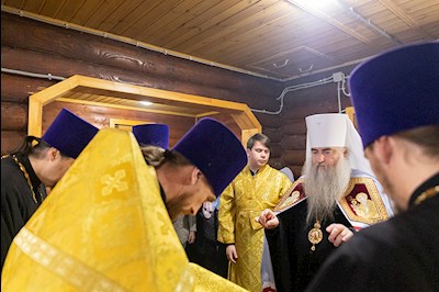 Великое освящение храма Казанской иконы Божией Матери г. Вольска и Божественная литургия в новоосвященном храме