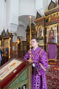 Литургия Преждеосвященных Даров в храме в честь иконы Божией Матери «Утоли моя печали» г. Саратова