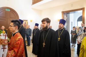 Божественная литургия в храме святого благоверного князя Александра Невского г. Саратова