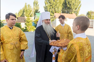 Божественная литургия в Петропавловском храме г. Аткарска