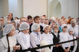 Митрополит Лонгин сослужил Святейшему Патриарху Кириллу во время малого освящения Вознесенского собора Вознесенского женского монастыря Тамбова и всенощного бдения