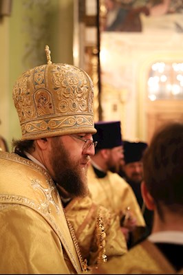 Великая рождественская вечерня в Покровском соборе г. Саратова