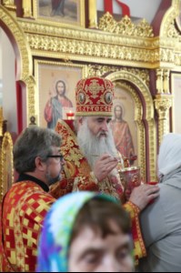 Великое освящение храма святой великомученицы Екатерины г. Саратова и Божественная литургия в новоосвященном храме
